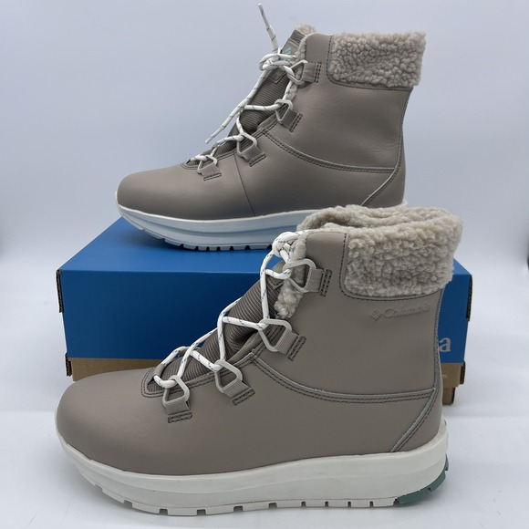 Columbia‎ Women's Moritza Waterproof Leather Snow Boot Size 9 Tan NEW $110